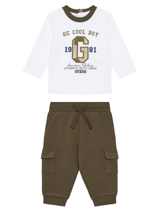 Guess Guess Completo maglietta e pantaloni I5YG06 K8HM4 Bianco Regular Fit