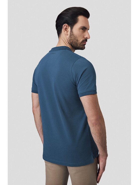 Lancerto Lancerto Polo Cassian PO073125000003 Niebieski Regular Fit