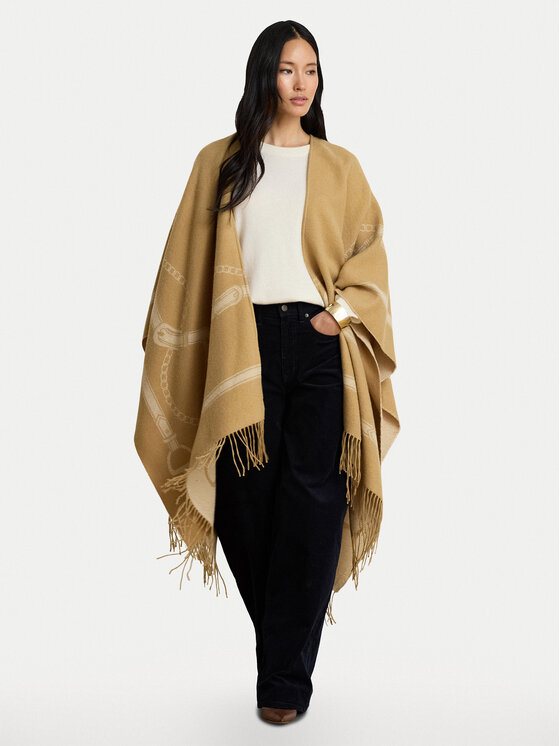 LAUREN RALPH LAUREN LAUREN RALPH LAUREN Poncho 454P23618002 Bej închis
