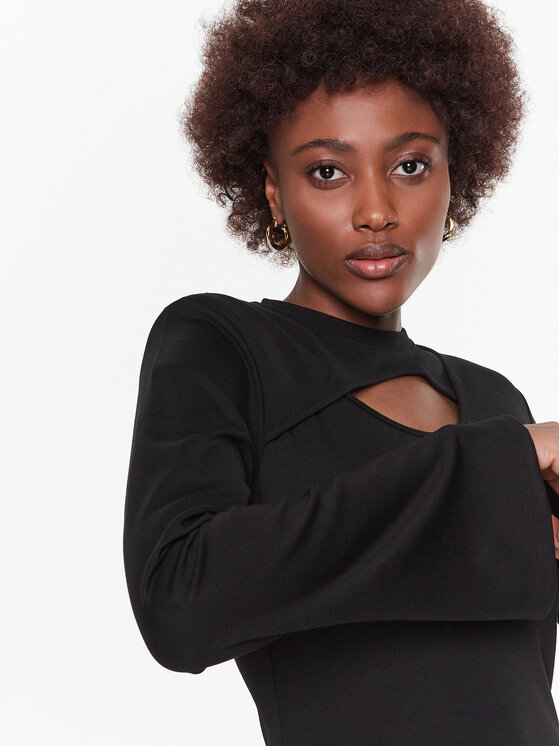 Gestuz Gestuz Každodenné šaty Anka 10906826 Čierna Slim Fit