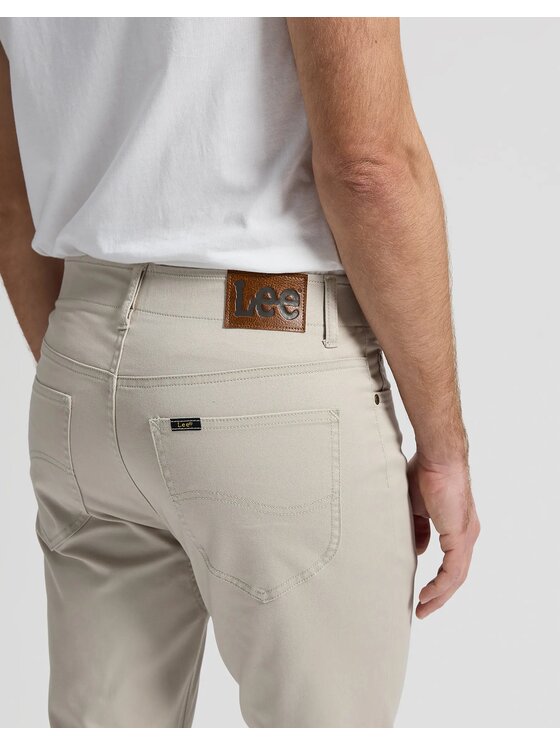 Lee Lee Spodnie materiałowe SLIM FIT MVP Beżowy Slim Fit