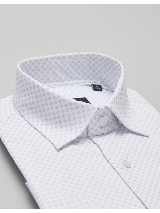 Borgio Borgio Koszula canosa Biały Slim Fit