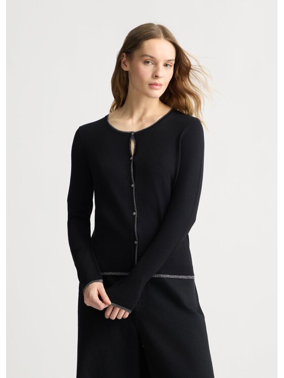 Liu Jo Liu Jo Sweter WXX056MS49I22222 Czarny Regular Fit