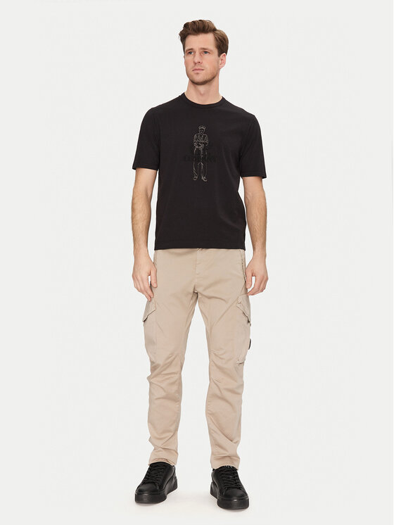 C.P. Company C.P. Company Marškinėliai 18CMTS288A006057O Juoda Regular Fit