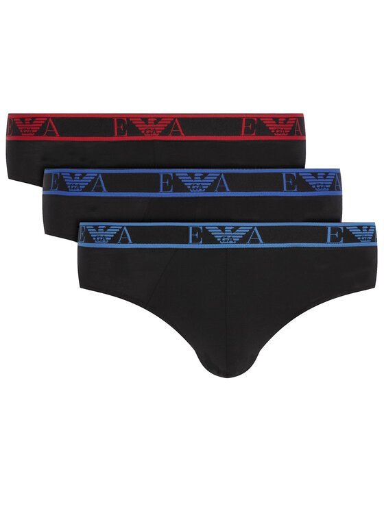 Emporio Armani Underwear Emporio Armani Underwear Sada 3 kusů slipů 111734 0P715 73320 Černá
