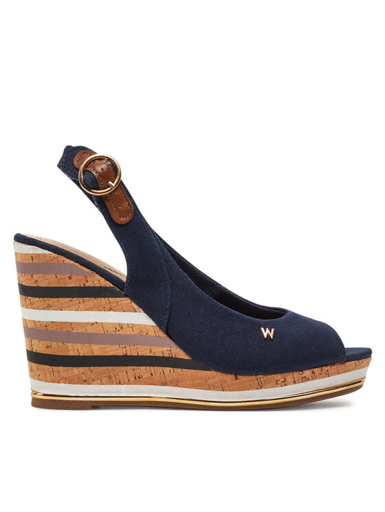 Sandale Wrangler Raval Marina Women Wedge 20241057.29Y Bleumarin