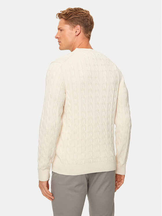 Gant Gant Sweter 8050601 Beżowy Regular Fit