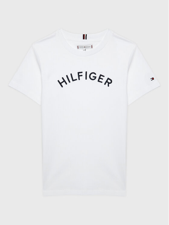 Tommy Hilfiger T-krekls Arched KS0KS00401 D Balts Regular Fit