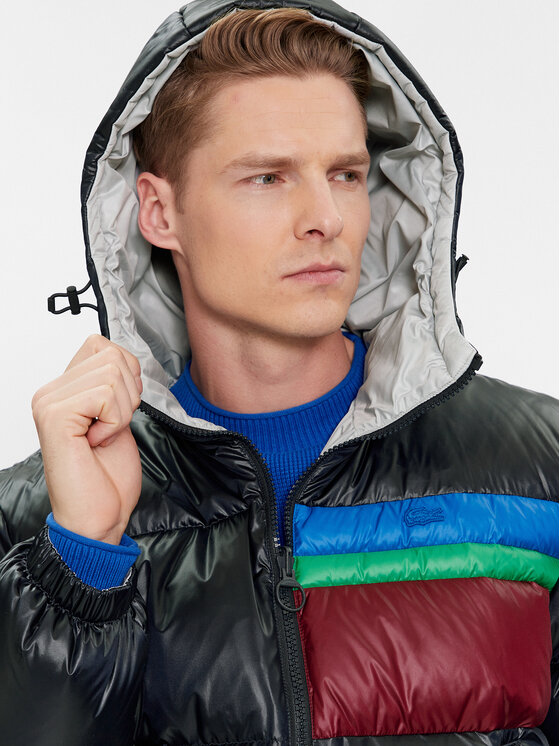 Lacoste Lacoste Pernata jakna BH1639 Crna Regular Fit