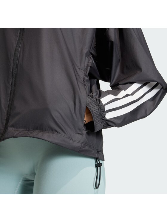 adidas adidas Kurtka do biegania 159000 Czarny Loose Fit