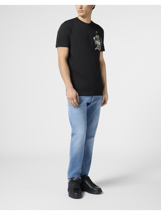PHILIPP PLEIN PHILIPP PLEIN T-Shirt 30557 Černá Regular Fit