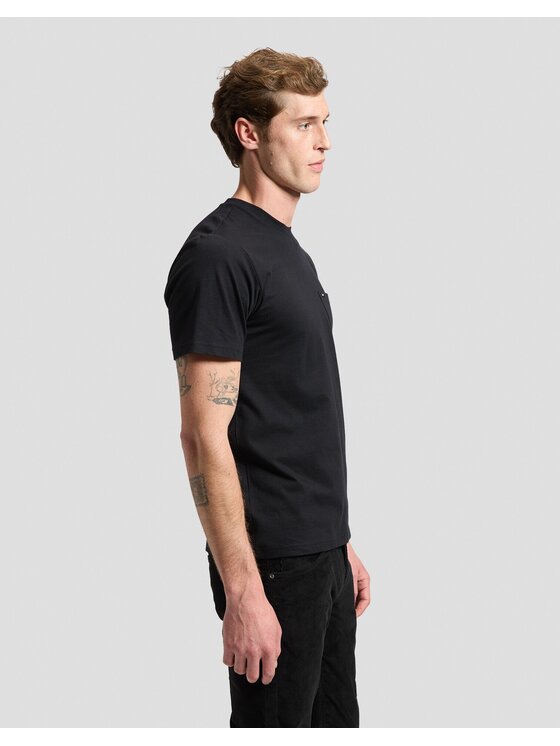 Lee Lee T-Shirt POCKET TEE Czarny Regular Fit