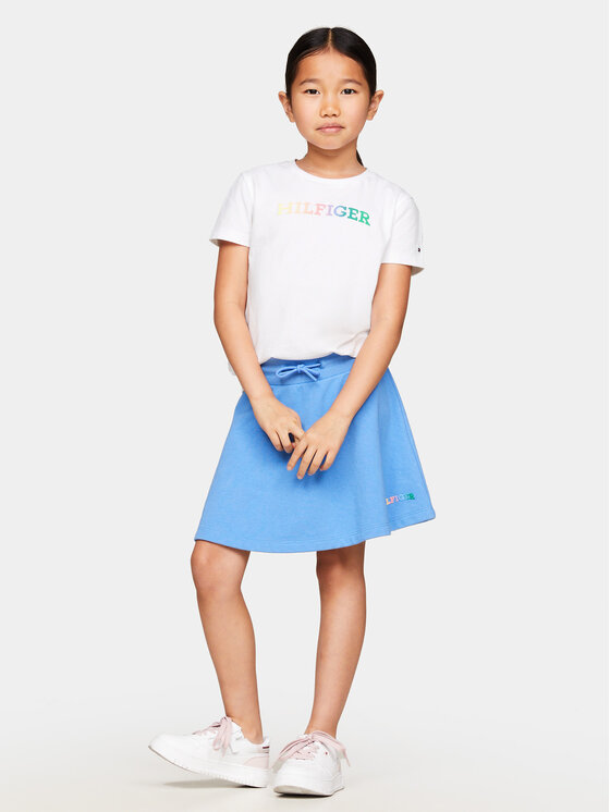 Tommy Hilfiger Tommy Hilfiger Тишърт Monotype KG0KG07851 D Бял Regular Fit