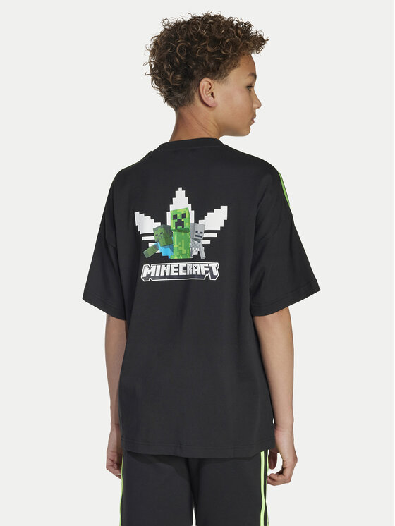 adidas adidas Тишърт Minecraft JW7751 Черен Loose Fit