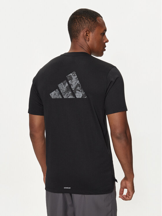 adidas adidas T-Shirt Workout Logo IT2124 Czarny Regular Fit