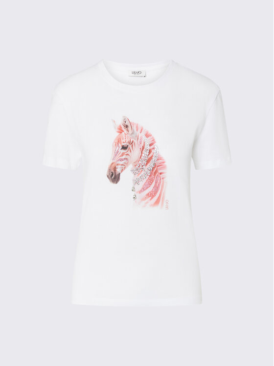 Liu Jo Liu Jo T-shirt WF6320JS923L9364 Bianco Regular Fit