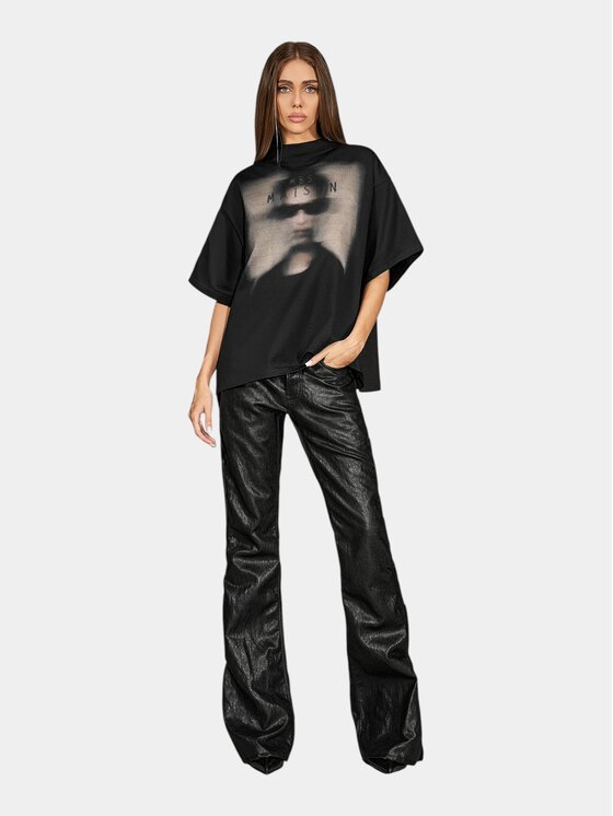 MADE BY SOCIETY MADE BY SOCIETY T-Shirt Siah-e Noor - T27880 Czarny Basic Fit