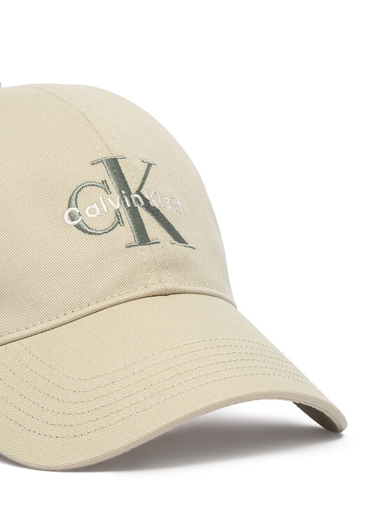 Calvin Klein Calvin Klein Καπέλο Jockey Monologo Embroidery Baseball Cap LV04G5004G Μπεζ