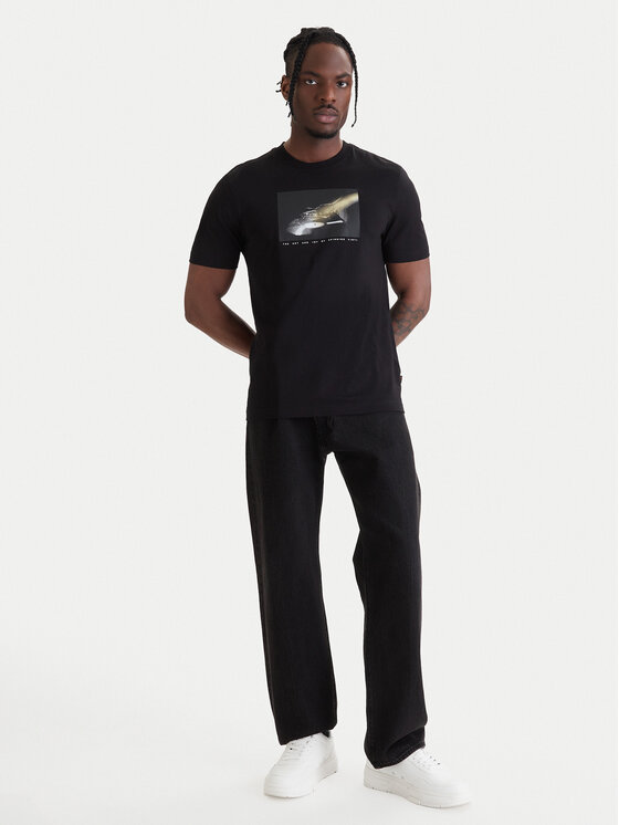 BOSS BOSS Majica Dj 50561846 Črna Regular Fit