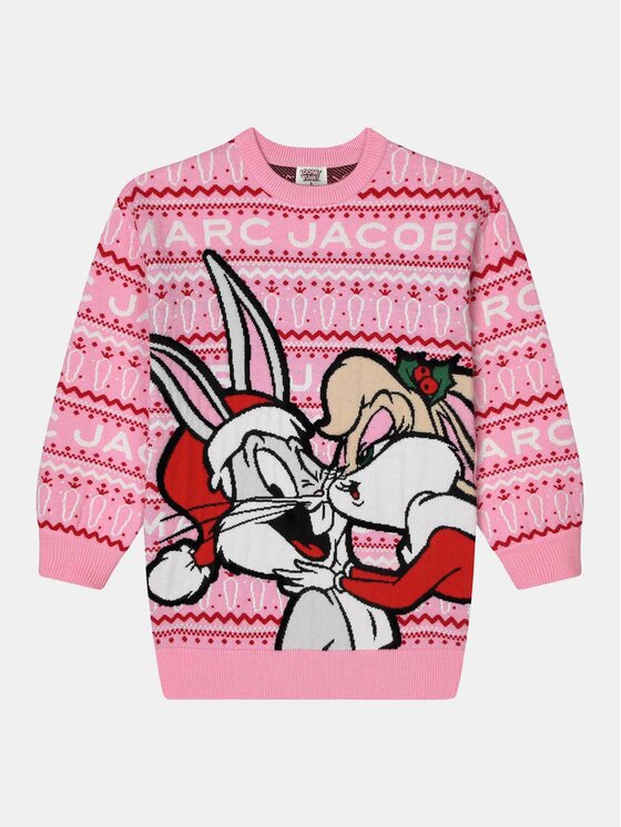 The Marc Jacobs Rochie tricotată LOONEY TUNES W12454 Roz Regular Fit
