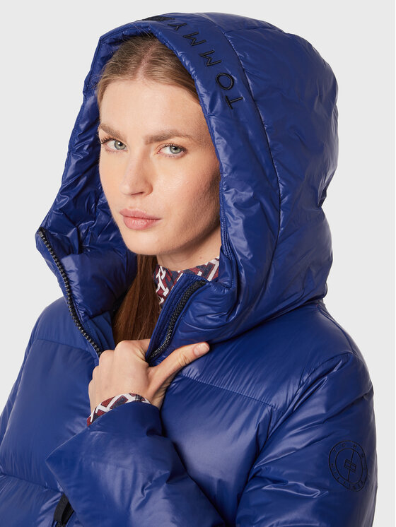 Tommy Hilfiger Tommy Hilfiger Zimní bunda Logo WW0WW36225 Tmavomodrá Regular Fit