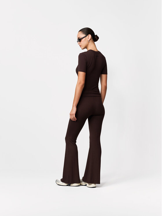 La Mania La Mania Tričko SWING Hnedá Basic Fit