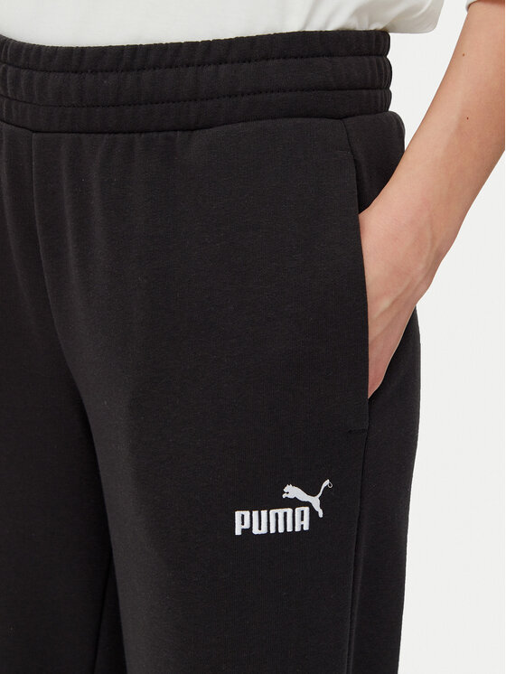Puma Puma Donji dio trenerke Ess Small No. 1 Logo 684979 Crna Straight Fit