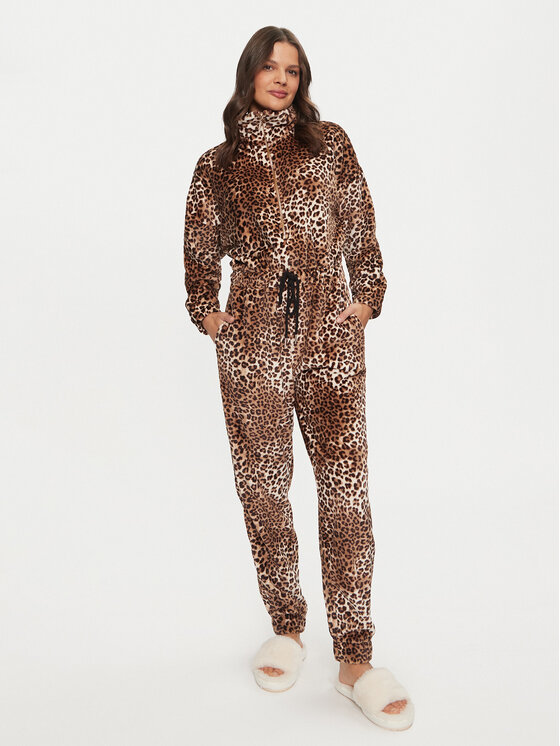 Hunkemöller Hunkemöller Jumpsuit 204241 Braun Relaxed Fit