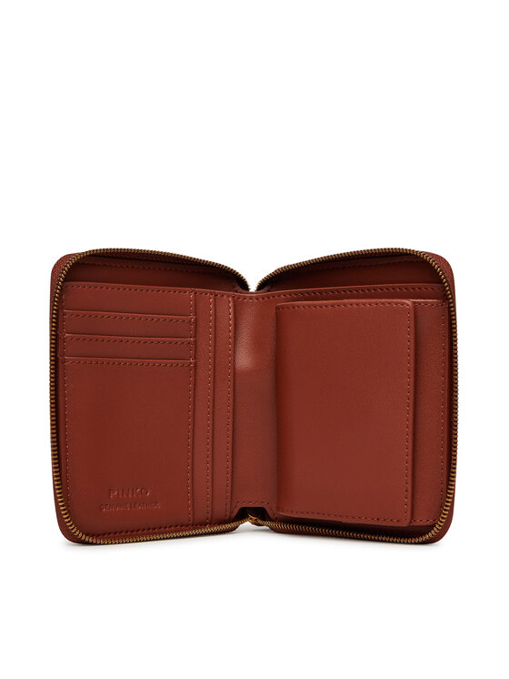 PINKO PINKO Didelė Moteriška Piniginė Taylor Zip Around 100249 A0F1 Ruda