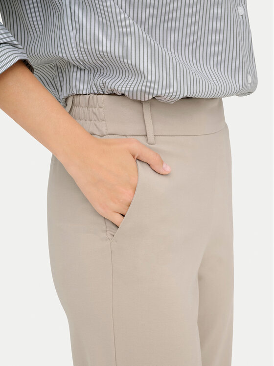 ONLY ONLY Auduma bikses Poptrash 15341829 Bēšs Straight Fit