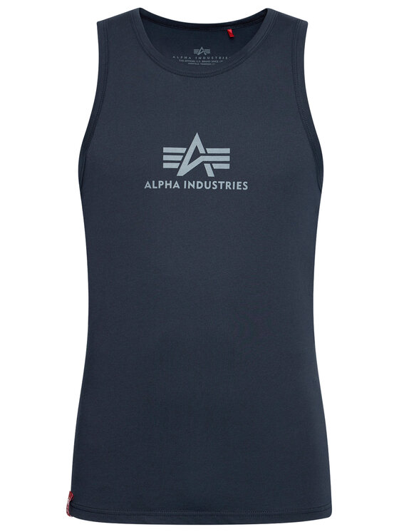 Alpha Industries Alpha Industries Tank top Basic 126566 Tmavomodrá Regular Fit