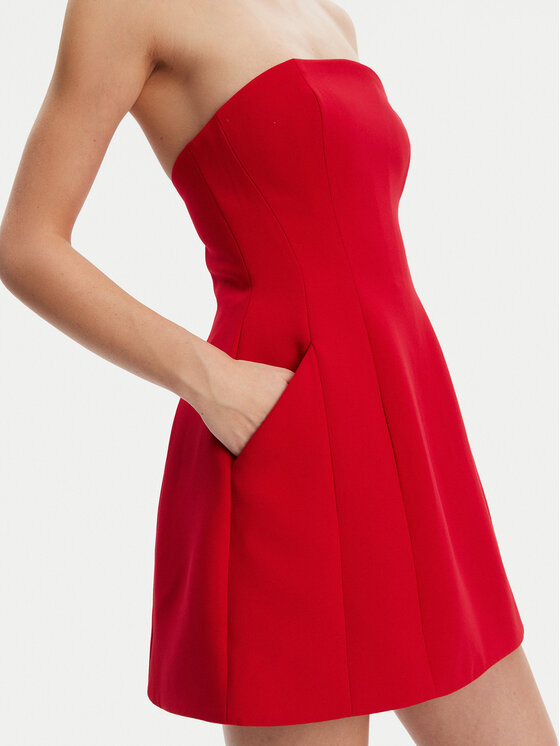 BARDOT BARDOT Sukienka koktajlowa 59333DB2 Czerwony Regular Fit