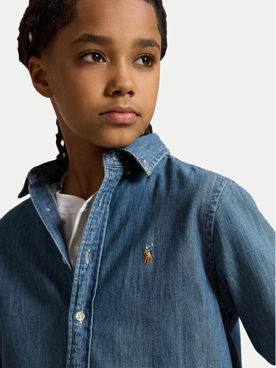 Polo Ralph Lauren Polo Ralph Lauren дънкова риза 323713843001 Син Regular Fit
