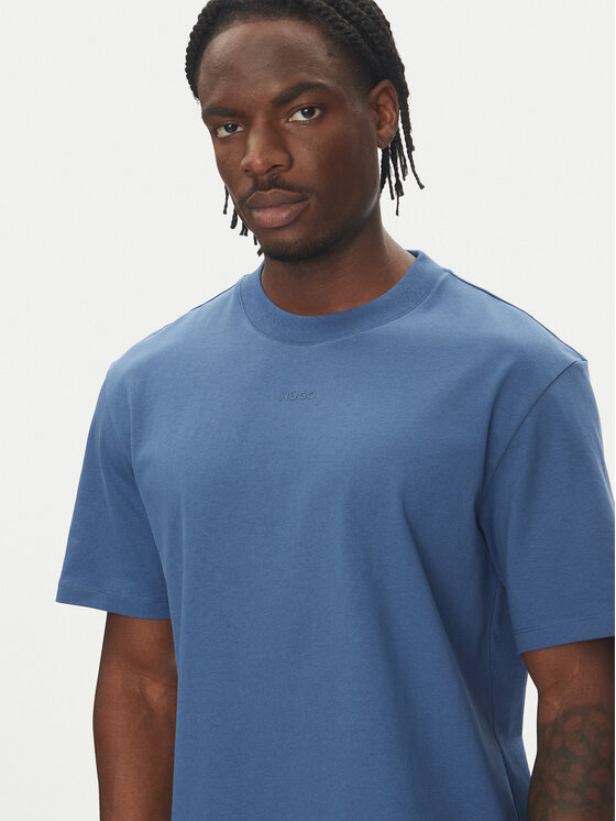HUGO HUGO Tricou Dapolino 50488330 Albastru Relaxed Fit