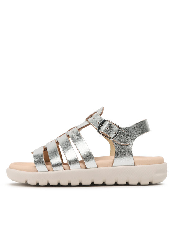 Geox Geox Sandály J Sandal Soleima Gir J35GSB000CFC1007 M Stříbrná