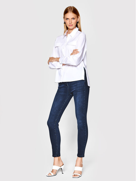 Patrizia Pepe Patrizia Pepe Farmer CP0509/D1HIB-C920 Sötétkék Slim Fit