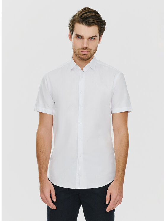 Pako Lorente Pako Lorente Koszula P24SF-1K-002 Biały Slim Fit