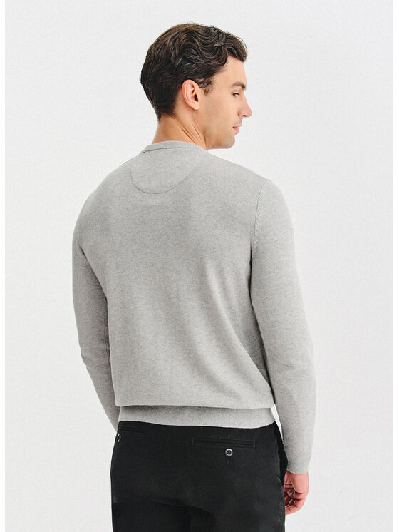 Pako Lorente Pako Lorente Sweter P25WF-2X-003 Szary Classic Fit