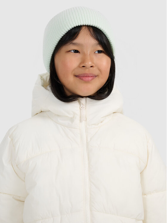 4F 4F Kurtka puchowa OUTERWEAR Biały Oversize