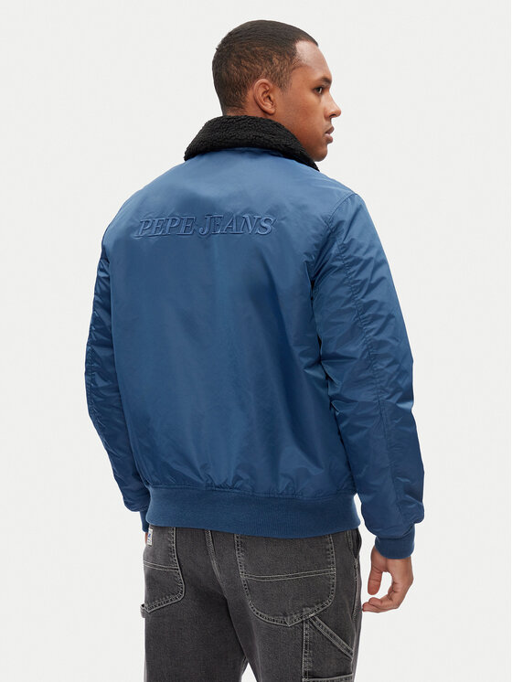 Pepe Jeans Pepe Jeans Μπόμπερ μπουφάν Melvin PM403060 Μπλε Regular Fit