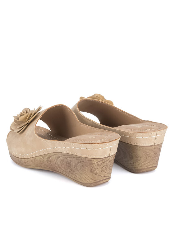 Clara Barson Clara Barson Pantoletten WYL05010-29 Beige