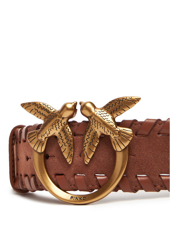 PINKO PINKO Жіночий ремінь Love Berry Weaving Belt H4 20252 PLT01 105461.A2QG Коричневий