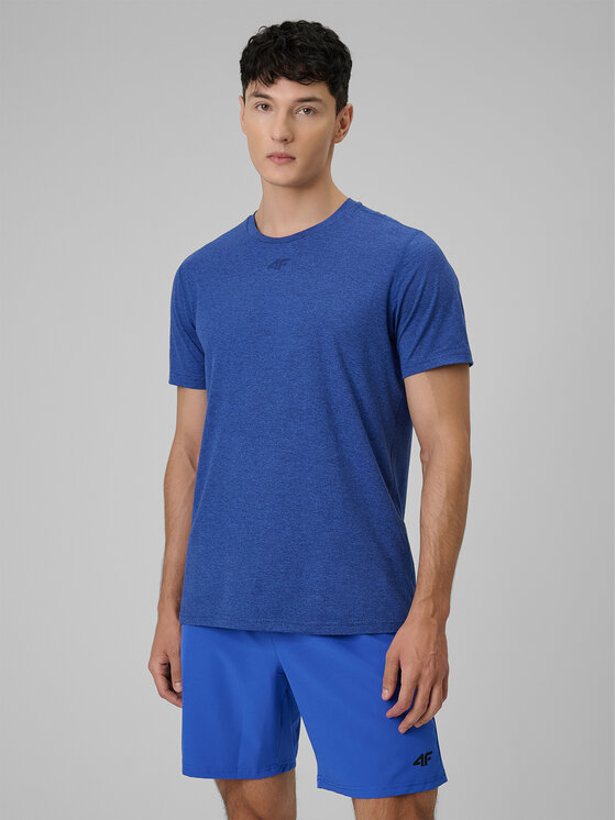 4F 4F Koszulka techniczna MULTI ACTIVE Granatowy Regular Fit