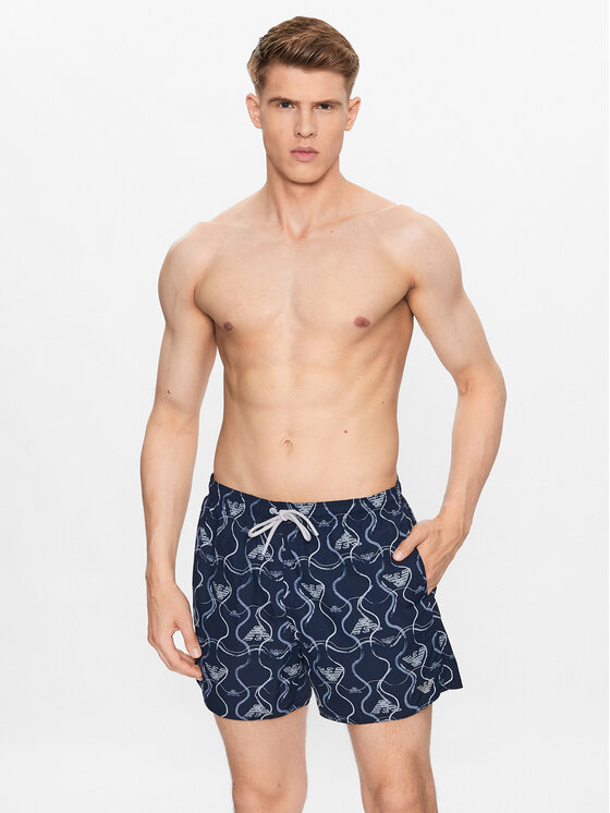 Emporio Armani Underwear Emporio Armani Underwear Szorty kąpielowe 2117403R444 Granatowy