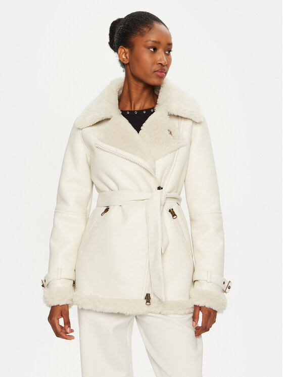Aeronautica Militare Aeronautica Militare Giacca in similpelle 242AB2964DCT3414 Bianco Regular Fit