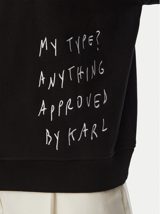 Karl Lagerfeld Jeans Karl Lagerfeld Jeans Μπλούζα B4W20056 Μαύρο Regular Fit