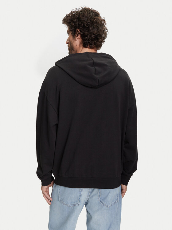 HUGO HUGO Majica dugih rukava Nesidi 50544196 Crna Loose Fit