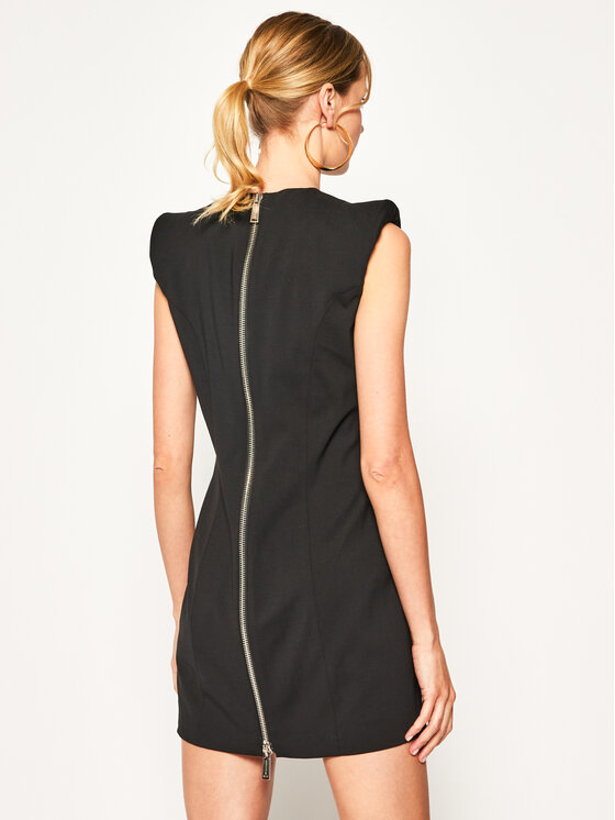 Dsquared2 Dsquared2 Коктейльна сукня Arwen Back Zip S75CV0225 Чорний Slim Fit