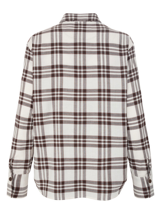 KMX KMX Koszula 504530005 Brązowy Straight Fit