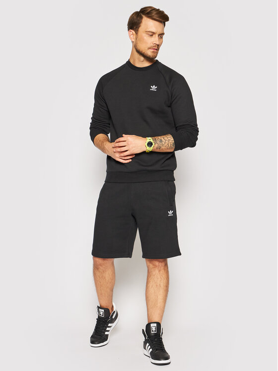 adidas Adicolor Essentials Trefoil Crewneck Sweatshirt - Grey | adidas US